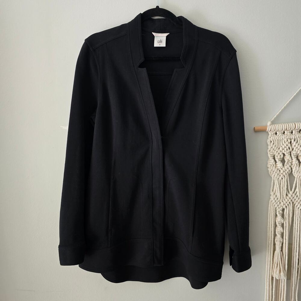 CAbi 5480 Around the Clock Center Blazer Black Size M Medium EUC